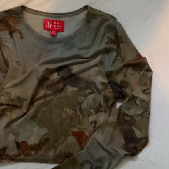 PacSun / The Met Long‑Sleeve Mesh Top - Picture 3 of 4